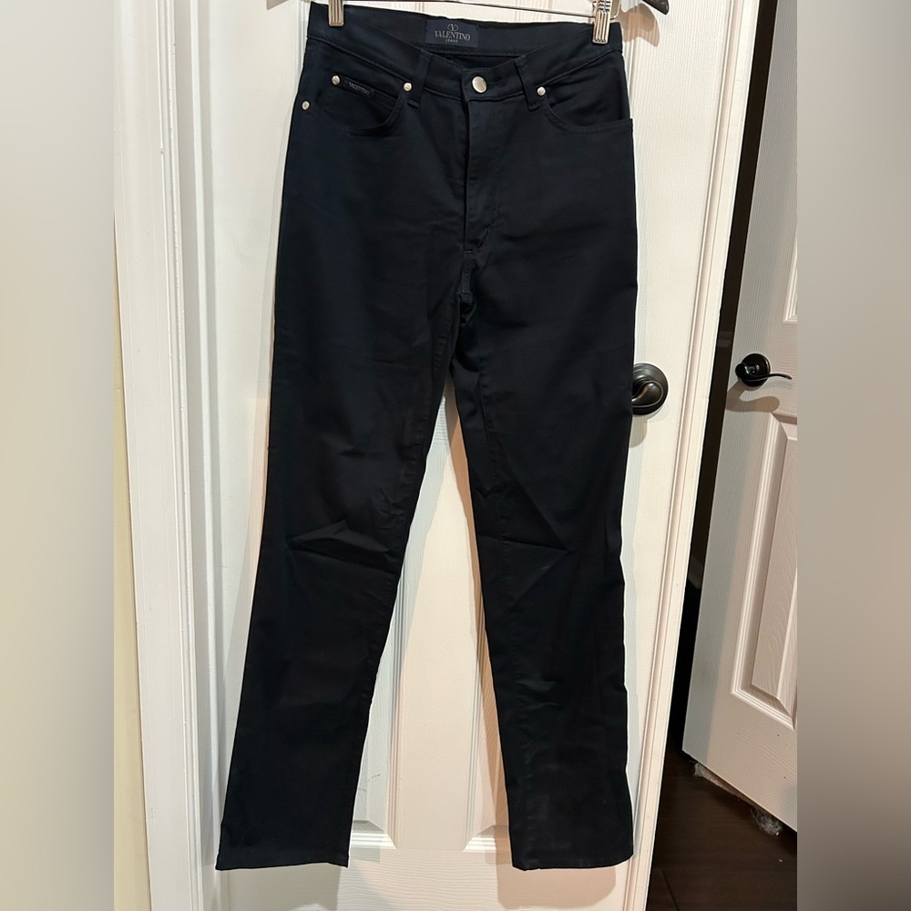 Valentino Navy Straight Leg Jeans